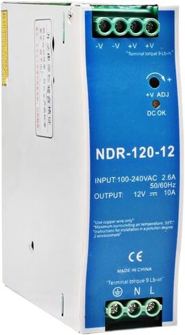 1 قطعة 12 فولت 24 فولت 48 فولت NDR120W 100-120VAC/180-240VAC الصناعية DIN السكك الحديدية شنت التيار المتناوب إلى تيار مستمر إخراج واحد تحويل التيار الكهربائي (NDR-120W-48V 2.5A) in Saudi Arabia