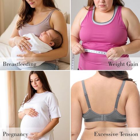 12PCS Bra Extender 4 Hooks Elastic Bra Strap Extender Soft Stretchy Bra Band Plus Size Back Bra Extenders for Women in Saudi Arabia
