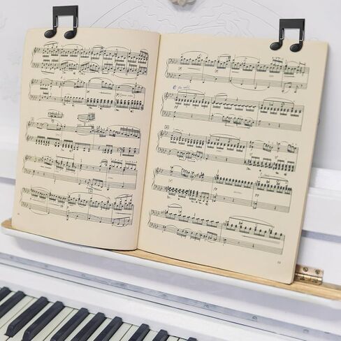 Maitys 6 Pcs Music Sheet Holder Clip Sheet Book Page Holder Funny Music Teacher Gifts Plastic Document Folder Clips for Desk Bookmark Office School Stationery Accessories in Saudi Arabia