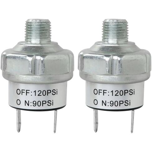 Homesweet Air Pressure Switch 90-120 PSI Pressure Switch 1/8"-27 NPT 24V 12V Pressure Switch Air Compressor Pressure Switch 120PSI Pressure Controller 90PSI Low Pressure Switch in Saudi Arabia