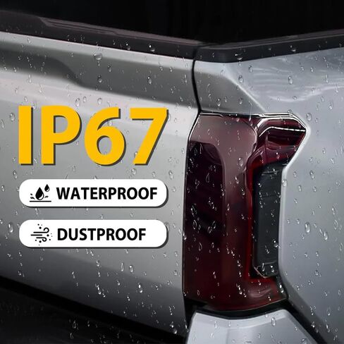 Smoked Tail Light Covers Fit for Toyota Tacoma 2024 2025 Rear Tail Light Protector ABS Peel and Stick Taillight Guard 2PCS Smoke Black Tail Lamp Shell Shade Tail Lamp Accessories for Toyota Tacoma in Saudi Arabia