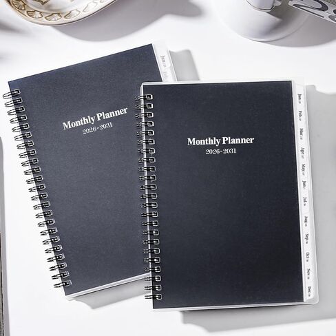 مخطط/تقويم شهري 2024-2028 - مخطط شهري لمدة 5 سنوات 2024-2028 مع علامات التبويب، يناير 2024 - ديسمبر 2028، 6.4 بوصة × 8.5 بوصة، 60 مخطط شهري، جيب على الجانبين، 9 صفحات ملاحظات، مناسب للتخطيط طويل المدى in Kuwait