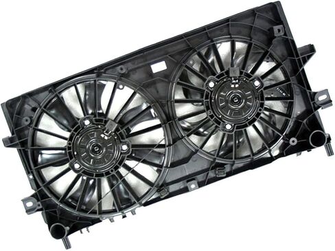 Dual Radiator and Condenser Fan Assembly Left fits Chevrolet Monte Carlo 2006 2007 1 Piece in Saudi Arabia