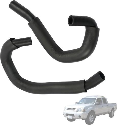 طقم خرطوم سخان 2 قطعة متوافق مع Nissan Frontier 1998-2004، Xterra 2000-2004 3.3L استبدال خط خرطوم السخان 999HK-D2202 in Saudi Arabia