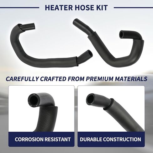 طقم خرطوم سخان 2 قطعة متوافق مع Nissan Frontier 1998-2004، Xterra 2000-2004 3.3L استبدال خط خرطوم السخان 999HK-D2202 in Saudi Arabia