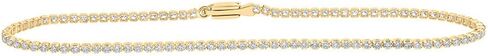Jewels By Lux 10K Yellow Or White Or Rose Gold Womens Round Diamond Tennis Bracelet 1-1/5 Cttw in Saudi Arabia