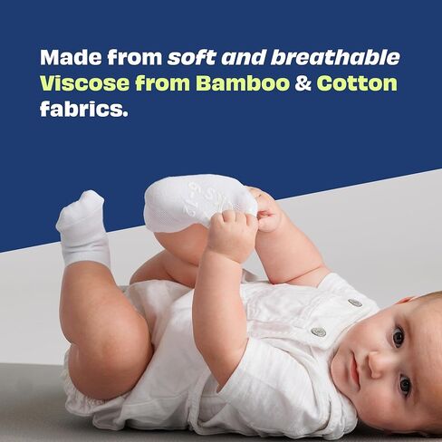 جوارب الحبار جوارب قطنية للرضع والأطفال الصغار | جوارب للكاحل مقاومة للانزلاق، تتميز بخزان سمك القرش | الولايات المتحدة العمر 2T-3T كلاريسا in Kuwait