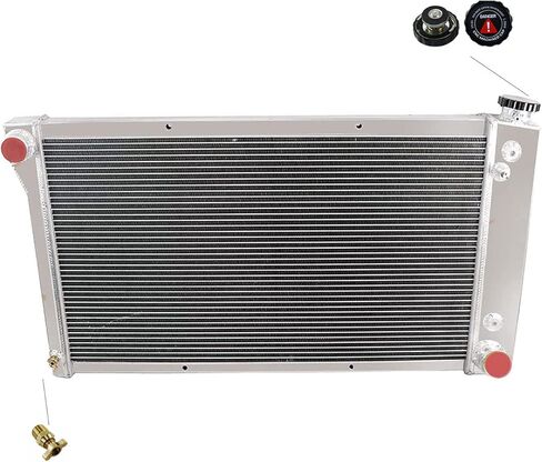 الرادياتير - مشعاع ألومنيوم ذو 4 صفوف لسيارة 1968-1972 Chevy Gmc C10 C20 C30 K10 K20 K25 Trucks Blazer Pickup Suburban، 4 مشعات محرك بديلة للسيارات الأساسية in Kuwait