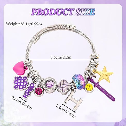 سوار Kpop، هدايا سوار Kpop Merch Toys Stuff للفتيات، عناصر سلع Kpop إكسسوارات مجوهرات للنساء | هدايا عيد ميلاد لهاهدايا الصياد للجماهير والصداقة in Saudi Arabia