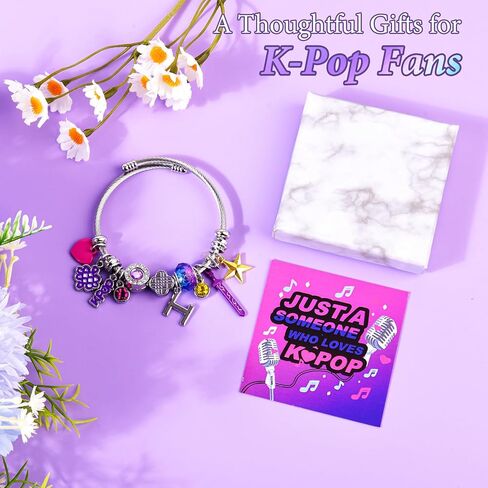 سوار Kpop، هدايا سوار Kpop Merch Toys Stuff للفتيات، عناصر سلع Kpop إكسسوارات مجوهرات للنساء | هدايا عيد ميلاد لهاهدايا الصياد للجماهير والصداقة in Saudi Arabia