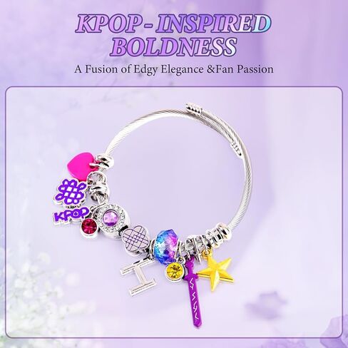 سوار Kpop، هدايا سوار Kpop Merch Toys Stuff للفتيات، عناصر سلع Kpop إكسسوارات مجوهرات للنساء | هدايا عيد ميلاد لهاهدايا الصياد للجماهير والصداقة in Saudi Arabia