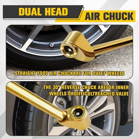 مجموعة ظرف هواء متصل ثنائي الاتجاه، ظرف هواء للإطارات، ملحقات ضاغط الهواء، ظرف منفاخ الإطارات، خيط أنثى 1/4 بوصة، اقتران مزدوج الأطراف NPT، لنفخ الإطارات in Kuwait