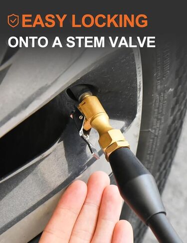 SAFELIFE Air Chuck Heavy Duty Closed Flow Tire Chuck with 1/4" FNPT for Tire Inflator Gauge Compressor Accessories (3) in Kuwait