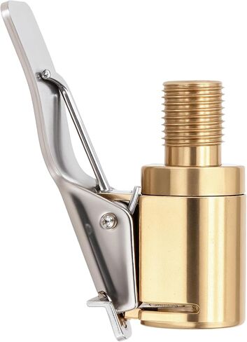 1 Pack Brass Locking Tire Air Chuck – Lock-On Tire Inflator Adapter for Air Compressor, No-Leak Twist to Lock Design, Fits Standard Tire Valves in Saudi Arabia