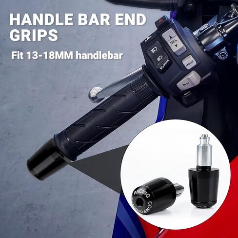 نهاية شريط لCbr650r - نهايات شريط دراجة نارية PSLER، سدادات نهاية المقود متوافقة مع CBR650R CBR600RR CBR1000RR CBR750 CBR250RR CBR300R F1/F2/F3/F4/F4I GL1800 in Kuwait