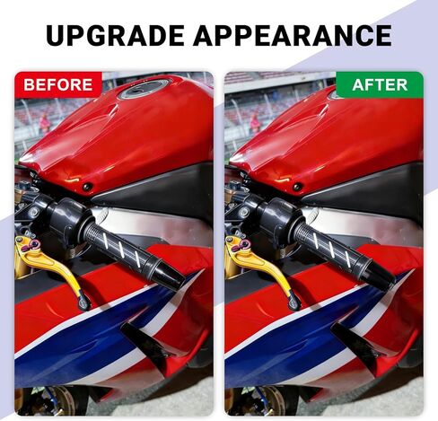 نهاية شريط لCbr650r - نهايات شريط دراجة نارية PSLER، سدادات نهاية المقود متوافقة مع CBR650R CBR600RR CBR1000RR CBR750 CBR250RR CBR300R F1/F2/F3/F4/F4I GL1800 in Kuwait