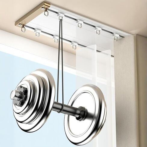 Double Row Curtain Track Silent Heavy Duty Drop Ceiling for Curtains-Room Divider,Ultra-Thin Aluminum Curtain Track - Silent Curtain Rod with Strong Load-Bearing Capacity, 15.1FT/460CM Ceili in Saudi Arabia