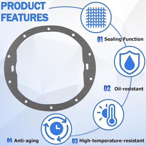 أغطية ذات 10 فتحات 3993593 حشية غطاء تفاضلي، لـ GM 8.2 بوصة و8.5 بوصة وGM 8.625 بوصة. متوافقة مع Motive Gear. in Kuwait