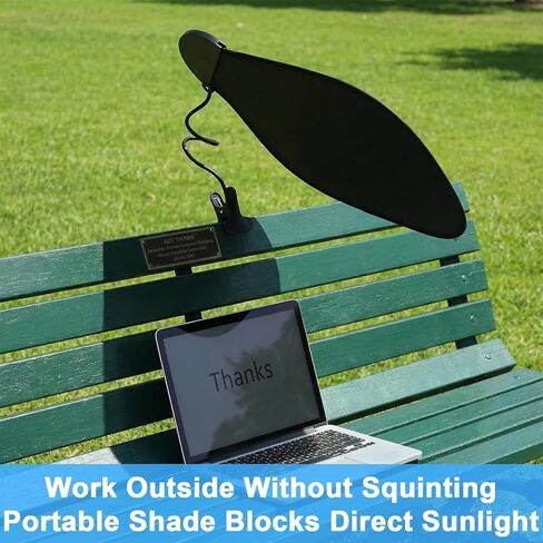 Cubicle Shade & Desk Shade – Adjustable Cubicle Light Shield to Block Overhead Light & Glare – Portable Office with Suction Cup Clamp for Laptop, Monitor or Outdoor Use in Kuwait