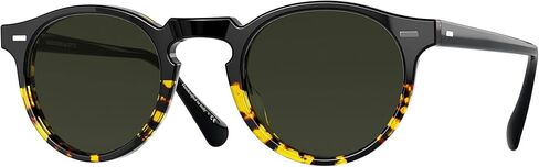 Oliver Peoples OV5217S 1178P1 شمس أسود/سلحفاة جريجوري بيك صن مستدير، سلحفاة سوداء، متوسط in Saudi Arabia