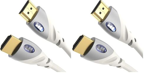 Monster HDMI Cable 4k Ultra HD with Ethernet - Corrosion-Resistant 24k Rose Gold Contacts and V-Grip Connection - HDMI Cable for PS3 and Computer Monitor - 6 FT in Saudi Arabia