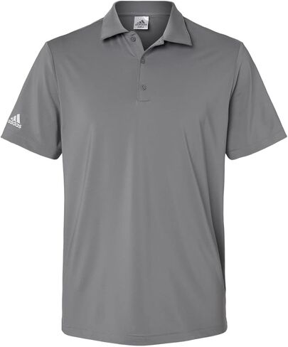 adidas Mens Ultimate Solid Polo, 2XL, Grey Three in Saudi Arabia