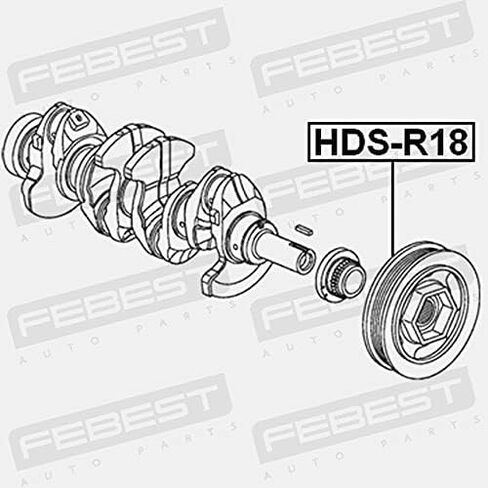 الموازن التوافقي محرك العمود المرفقي بكرة فبراير HDS-R18 Oem 13810-RNA-A02 in Kuwait