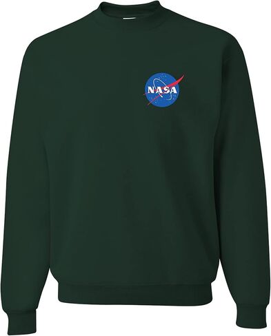 Go All Out NASA Blue Meatball Left Chest Logo Mens Youth Sweatshirt Crewneck in Saudi Arabia