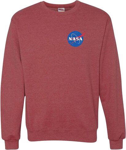Go All Out NASA Blue Meatball Left Chest Logo Mens Youth Sweatshirt Crewneck in Saudi Arabia