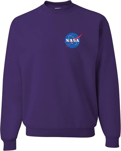 Go All Out NASA Blue Meatball Left Chest Logo Mens Youth Sweatshirt Crewneck in Saudi Arabia