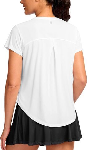 G Gradual Women's Workout Tops Short Sleeve Lightweight Athletic Yoga Running Shirts Loose Fit Quick Dry Gym T-Shirts in Saudi Arabia