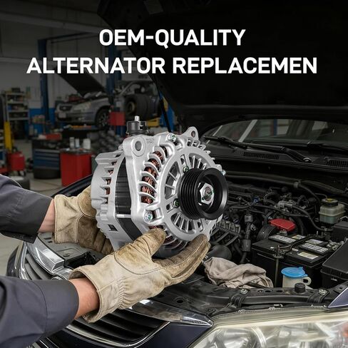Alternator Compatible for Ford 07-14 Edge, 10-12 Fusion, 08-12 Taurus, for Lincoln 2010 MKS, 07-10 MKX, 07-12 MKZ, for Mercury 08-09 Sable, 3.5L 3.7L, 12V 150A 11273N PG11273 7T4T-10300-AD in Saudi Arabia
