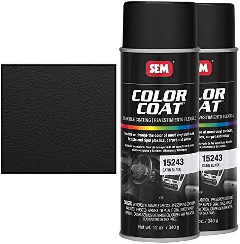 Sem Products 15243 Satin Black Color Coat - 12 oz (2) in Saudi Arabia