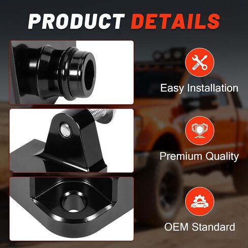 مجموعة فاصل مستشعر MAP مناسبة لسيارة Ford F-250 F-350 F-450 F-550 Super Duty 2020-2026، ديزل باور ستروك 6.7 لتر، ألومنيوم خام، أسود بأكسيد in Kuwait