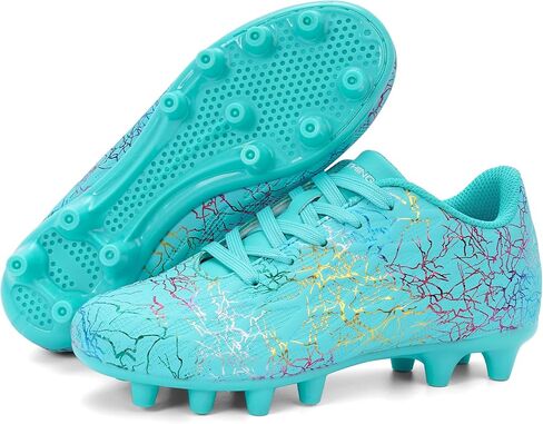 أحذية كرة القدم Grils Boys Cleats للشباب للأرضيات الصلبة FG لكرة القدم خفيفة الوزن ومسامية للتدريب في الهواء الطلق للأطفال الصغار والكبار in Kuwait