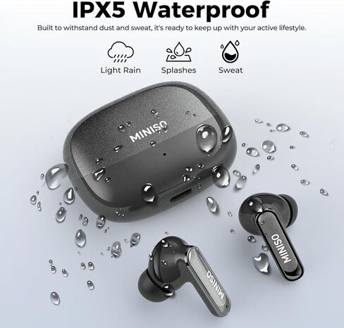 MINISO MS106 AI Translation Earbuds Real Time, 4-in-1 Translator Earbuds Support 150 Languages with APP, Bluetooth 6.0 Translator Headphones Compatible with iOS & Android, for Travel Business in Saudi Arabia