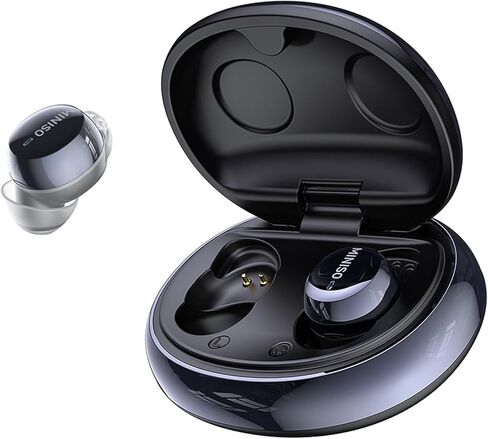 سماعات أذن MINISO MS216 للنوم، سماعات أذن صغيرة مع تقليل الضوضاء سماعات بلوتوث 6.0، سماعات أذن للترجمة بالذكاء الاصطناعي في الوقت الفعلي تدعم 135 لغة لأعمال السفر الجانبية النائمة in Kuwait