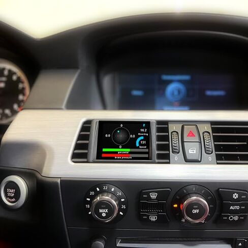 WAGNERTUNING MFD28 لسيارات BMW 525d 530d 535d E60/E61 2.8 بوصة TFT شاشة لمس رقمية متعددة الوظائف، درجة الحرارة، غاز العادم، ضغط معزز، مقياس متعدد WT34067 in Kuwait