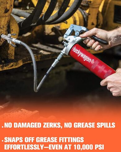 قارنة توصيل الشحوم أطراف مسدس الشحوم المطورة بمقبض مزدوج غير قابل للانزلاق، قارنة الشحوم سريعة التحرير ذات الضغط العالي، تركيبات الشحوم زيرك ذات 6 فكات متوافقة مع جميع مسدسات الشحوم in Kuwait