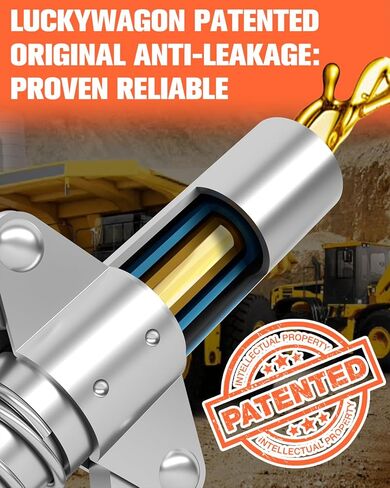 قارنة توصيل الشحوم أطراف مسدس الشحوم المطورة بمقبض مزدوج غير قابل للانزلاق، قارنة الشحوم سريعة التحرير ذات الضغط العالي، تركيبات الشحوم زيرك ذات 6 فكات متوافقة مع جميع مسدسات الشحوم in Kuwait