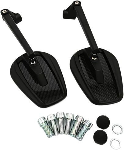 العالمي 8 مللي متر 10 مللي متر دراجة نارية مرآة سكوتر E الدراجة مرايا الرؤية الخلفية 2 قطعة زوج الكهربائية الجانب الخلفي مرآة محدبة in Kuwait