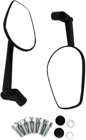 العالمي 8 مللي متر 10 مللي متر دراجة نارية مرآة سكوتر E الدراجة مرايا الرؤية الخلفية 2 قطعة زوج الكهربائية الجانب الخلفي مرآة محدبة in Kuwait