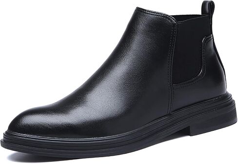 Santimon Men's Chelsea Boots Lightweight Casual Chukka Ankle Boots Classic Elastic Dress Boots for Men in Saudi Arabia