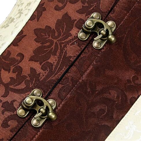VEENDEO Steampunk Underbust Corset Brocade الخصر المدرب Cincher الجسم المشكل بوستير الأعلى in Kuwait
