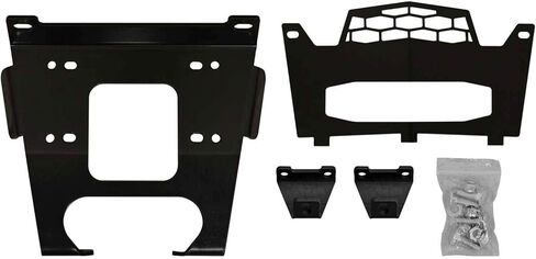 SuperATV Winch Mounting Plate for 2016-2020 Polaris RZR S 1000 | 2019-2020 Polaris RZR S4 1000 | Compatible with Many OEM and Aftermarket Winches | No Drilling Required in Saudi Arabia