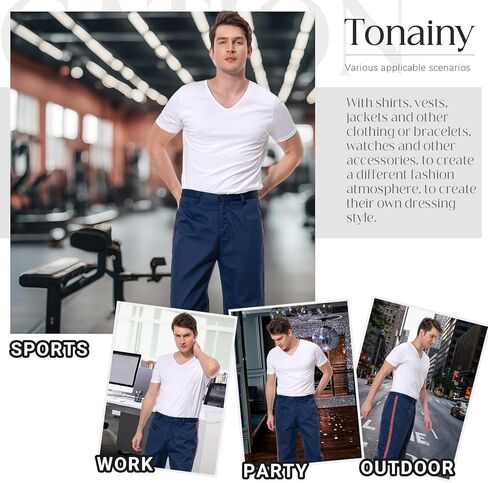 Men Side Striped Pants Adult Cosplay Costume Trousers Straight Leg Pant Athletic Movie Jogger in Saudi Arabia