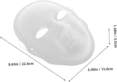 TEHAUX 4pcs Peking Mask White Costume Mask Role Play Party Supplies Masquerade Party Decorations Masquerade Decorations in Saudi Arabia