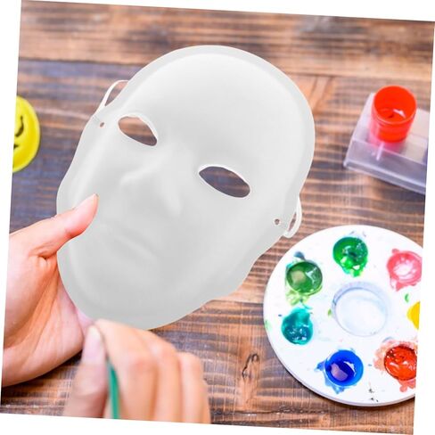 TEHAUX 4pcs Peking Mask White Costume Mask Role Play Party Supplies Masquerade Party Decorations Masquerade Decorations in Saudi Arabia