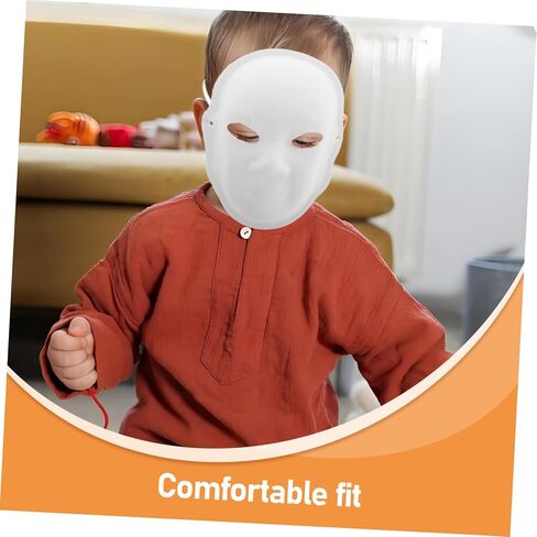 TEHAUX 4pcs Peking Mask White Costume Mask Role Play Party Supplies Masquerade Party Decorations Masquerade Decorations in Saudi Arabia