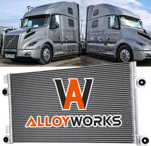 ALLOYWORKS OE# 22314813 3092918 21095290 AC Condenser Fit Volvo VNL VNM VHD VAH Mack CXU GU4 in Saudi Arabia